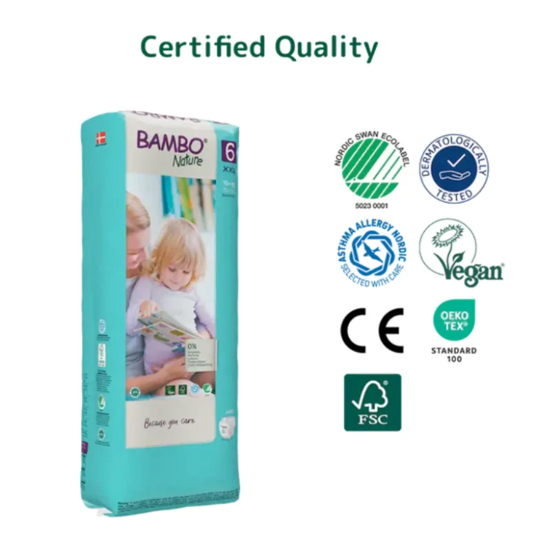 Bambo Nature Fraldas 6 (+16Kg) 40 Unidades