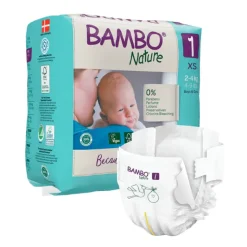 Bambo Nature Fraldas 1 (2-4 kg) 22 Unidades
