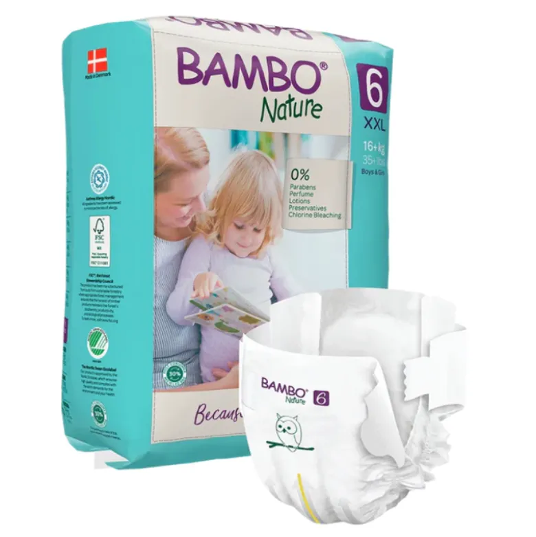 Bambo Nature Fraldas 6 (+16 kg) 20 Unidades