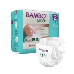 Bambo Nature Fraldas 2 (3-6 kg) 30 Unidades
