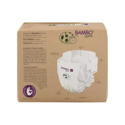 Bambo Nature Fraldas T2 S 3-6kg Paper Bag | 6x30 Unidades 180 fraldas