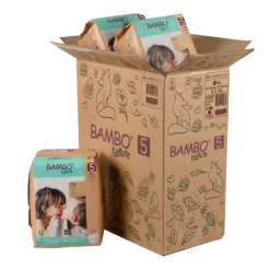 Bambo Nature Fraldas T5 XL 12-18kg Paper Bag | 6x22 Unidades 132 fraldas