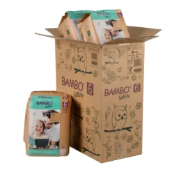 Bambo Nature Fraldas T6 XXL +16kg Paper Bag | 6x20 Unidades 120 fraldas