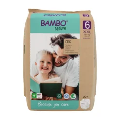 Bambo Nature Fraldas T6 XXL +16kg Paper Bag | 6x20 Unidades 120 fraldas