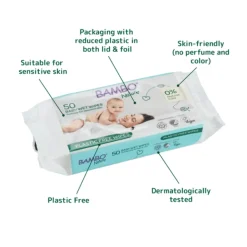 Bambo Nature Toalhitas Biodegradáveis 50 Unidades