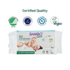 Bambo Nature Toalhitas Biodegradáveis 50 Unidades