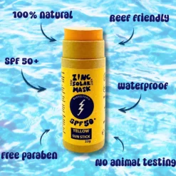 Barreltopia Protetor Solar Stick SPF50+ Amarelo