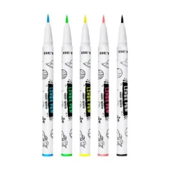 Beter Genius Tribe Pack Eyeliner Facial | 5 Cores Brilhantes com Ponta Fina