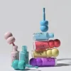 Beter Genius Tribe 3 Vernizes Unhas | Azul, Vermelho e Amarelo | Base Água