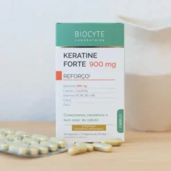Biocyte Keratine Forte 900mg REFORÇO 3x40 Cápsulas | Suplemento Cabelo Forte