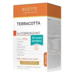 Biocyte Pack Terracotta Autobronzant 60+30 Cápsulas | Bronzeado sem Sol | 90 Cápsulas