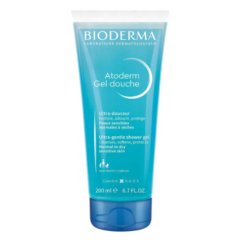 Bioderma Atoderm Gel Duche 200ml | Para Pele Sensível e Seca | Sem Sabão | Alta Tolerância Toda a Família