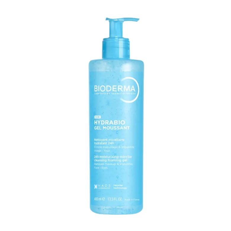 Bioderma Hydrabio Gel Moussant 400ml | Gel de Limpeza 3 em 1 - Pele Desidratada