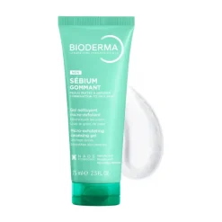 Bioderma Sébium Gommant Gel Esfoliante 75ml | Pele Oleosa e Acneica | Suaviza a Textura