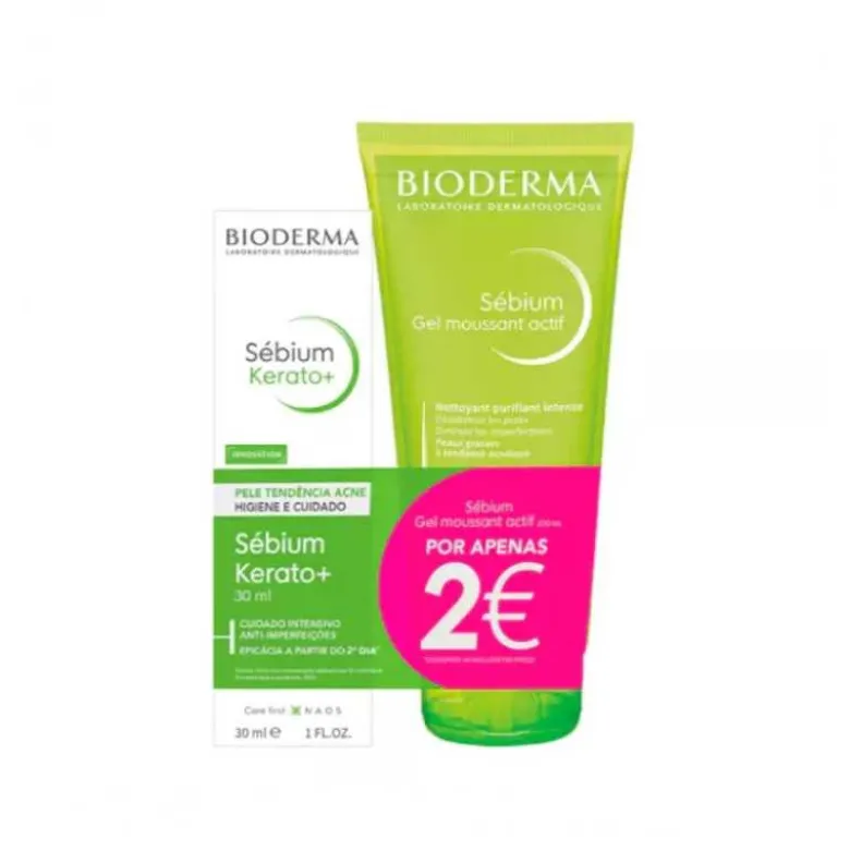Bioderma Sébium Kerato+ + Sébium Gel Moussant Actif