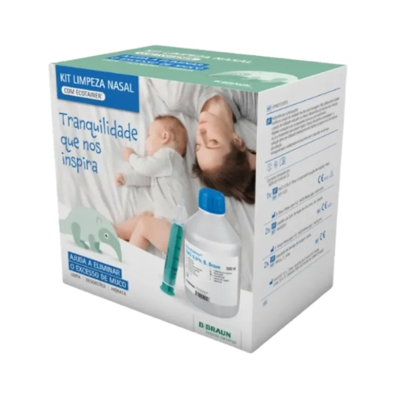 Braun Kit Limpeza Nasal | Soro + 2 Seringas + 2 Adaptadores Bebé