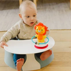 Bumbo Roca com Ventosa Luca o Leão 3m+ | Estimulação Sensorial | Livre de BPA