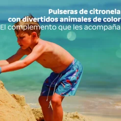 Byepic Pulseira Repelente Criança Panda +3 Anos | Repelente Natural Citronela | Ajustável + Silicone Seguro