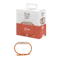 Byepic Pulseira Repelente Mosquitos Cordão Laranja | Citronela - 150 Dias Proteção