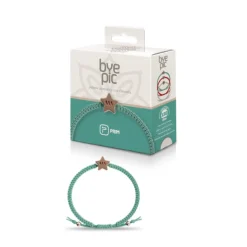Byepic Pulseira Repelente Nós Turquesa | Citronela Natural Repelente | Nylon Ajustável