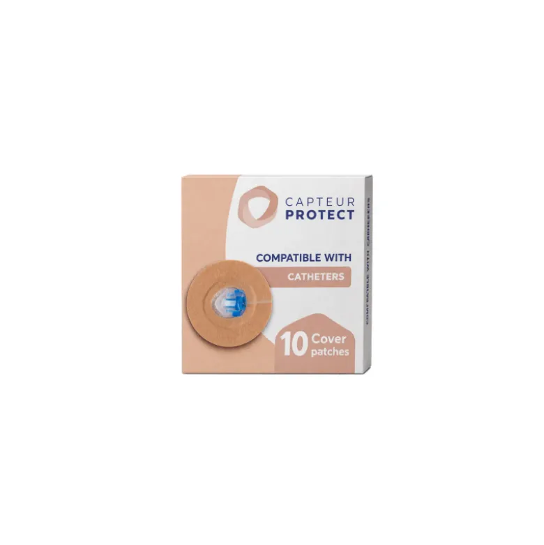 Capteur Protect Cover Cateter Bege Pack 10 | Compatível Mio - Inset - Orbit
