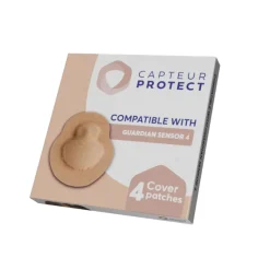 Capteur Protect Cover Guardian Sensor 4 Bege Pack 4 | Adesivo Sensor de Glucose