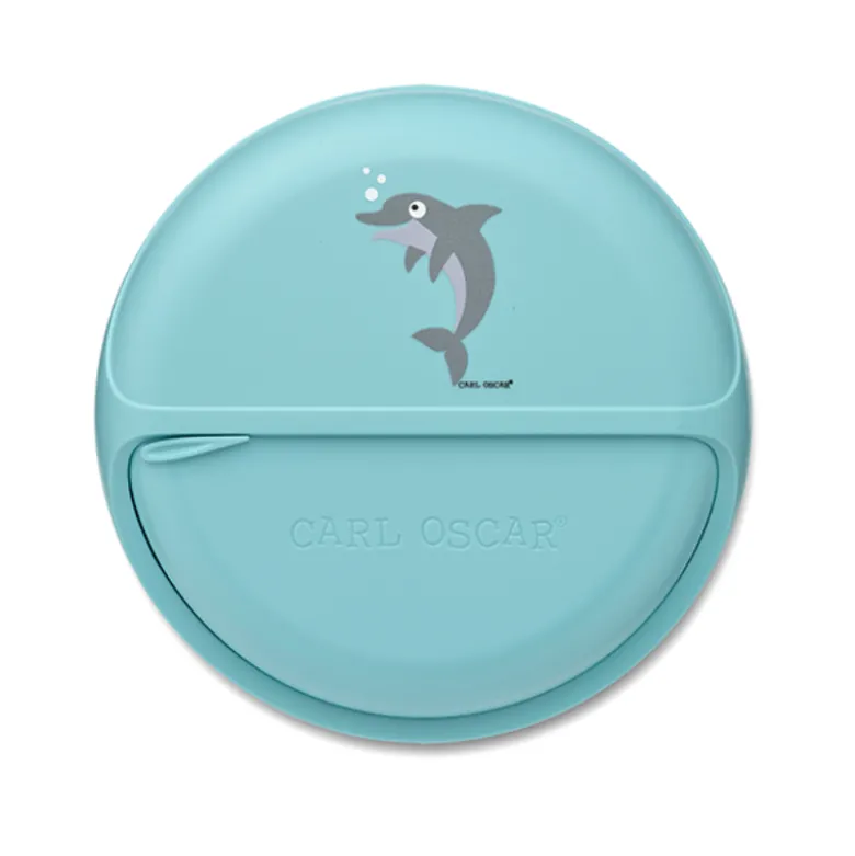 Carl Oscar N'ice Kids Bento Disco Lancheira Dolphin Blue