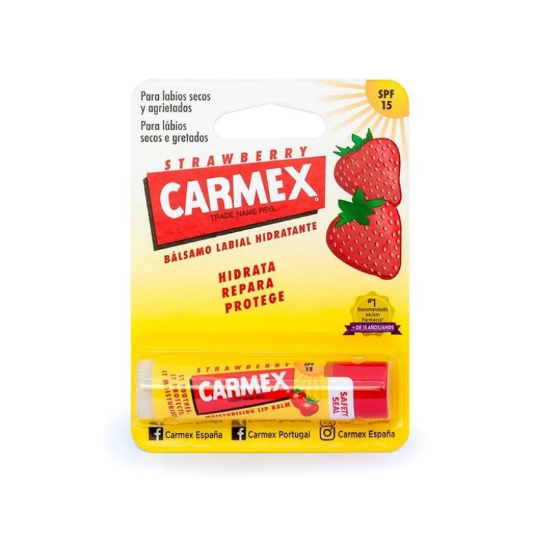 Carmex Stick Labial Morango FPS15 4,25g