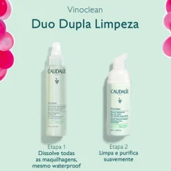 Caudalie Coffret Natal 2025 Duo de Limpeza | Óleo Desmaquilhante 75ml + Espuma 50ml