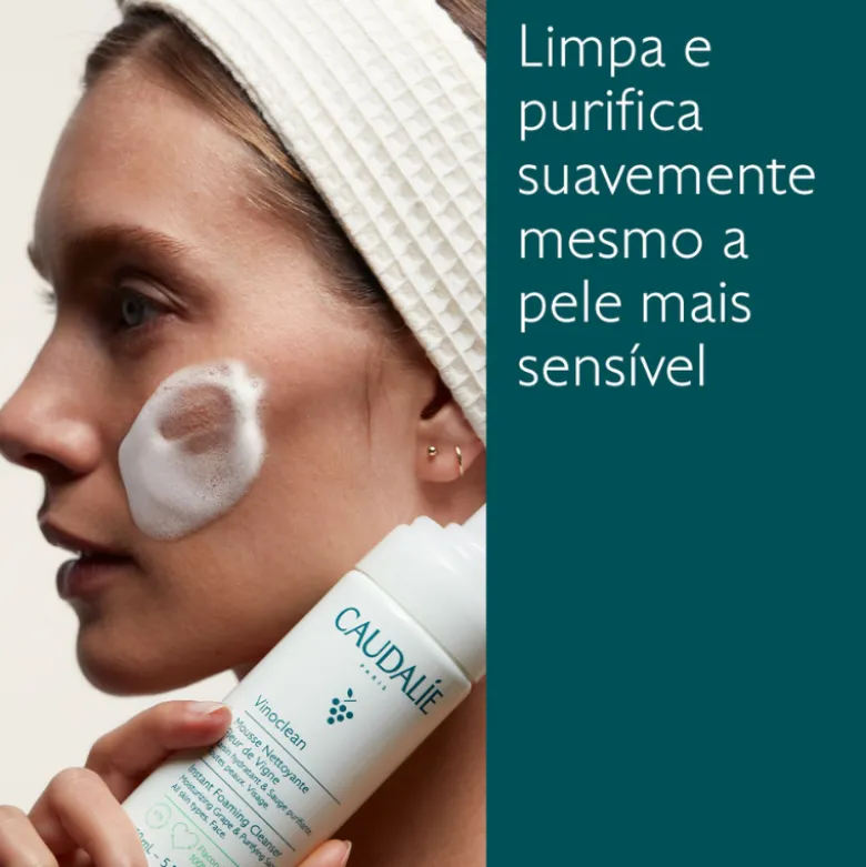 Caudalie Coffret Natal 2025 Duo de Limpeza | Óleo Desmaquilhante 75ml + Espuma 50ml