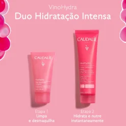 Caudalie Coffret Natal 2025 Duo Hidratação Intensa VinoHydra | Creme 60ml + Geleia 30ml