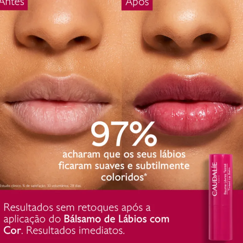 Caudalie Vinotherapist Bálsamo de Lábios com Cor 4,5g | Nutrição e Cor Natural