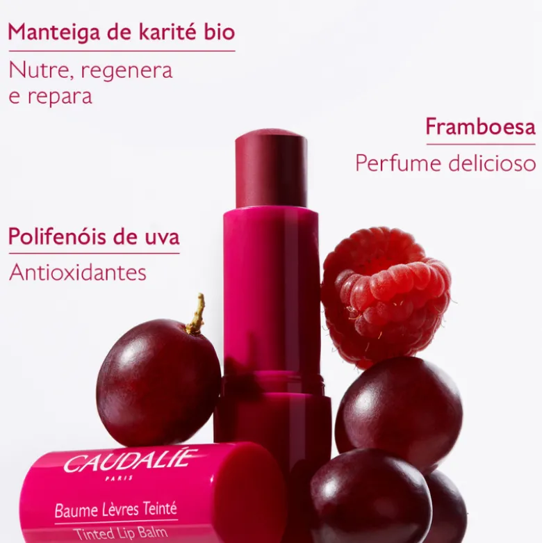 Caudalie Vinotherapist Bálsamo de Lábios com Cor 4,5g | Nutrição e Cor Natural