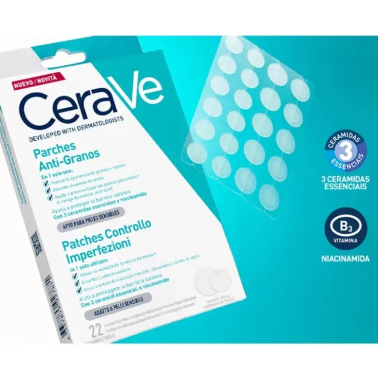 CeraVe Adesivos Anti-Borbulhas | 22 Adesivos Invisíveis