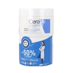 CeraVe Creme Hidratante Corporal 2x340g -50% 2und | 24h Hidratação | Para Rosto e Corpo