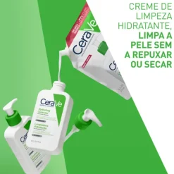 CeraVe Recarga Creme de Limpeza Hidratante 473ml -30% | Sem Espuma | Peles Normais a Secas