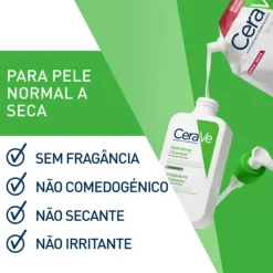 CeraVe Recarga Creme de Limpeza Hidratante 473ml -30% | Sem Espuma | Peles Normais a Secas
