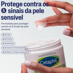 Cetaphil Pack Creme Hidratante 453g + Oferta Saco | Hidratação Pele Sensível