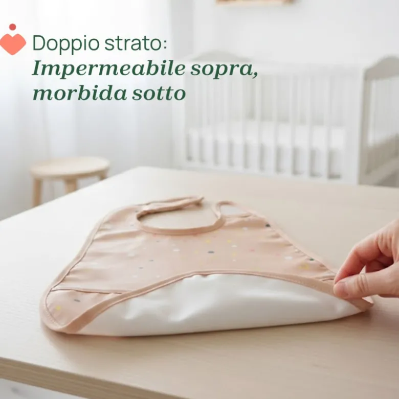 Chicco Babetes Tecido Impermeável 6M+ Rosa 2un | Bolso Migalhas