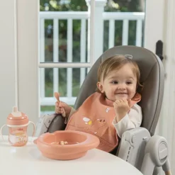 Chicco Babetes Tecido Impermeável 6M+ Rosa 2un | Bolso Migalhas