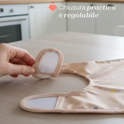 Chicco Babetes Tecido Impermeável 6M+ Rosa 2un | Bolso Migalhas