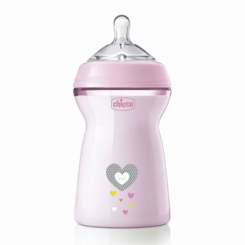 Chicco Biberão NaturalFeeling Girl +6M 330ml