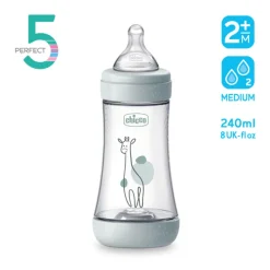 Chicco Biberão Perfect 5 240ml Neutro | Fluxo Médio +2M Anticólicas