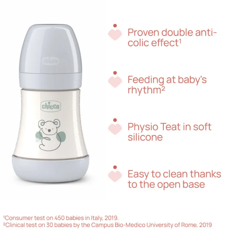 Chicco Biberão Perfect 5 150ml Rosa | Fluxo Lento +0M Anticólicas