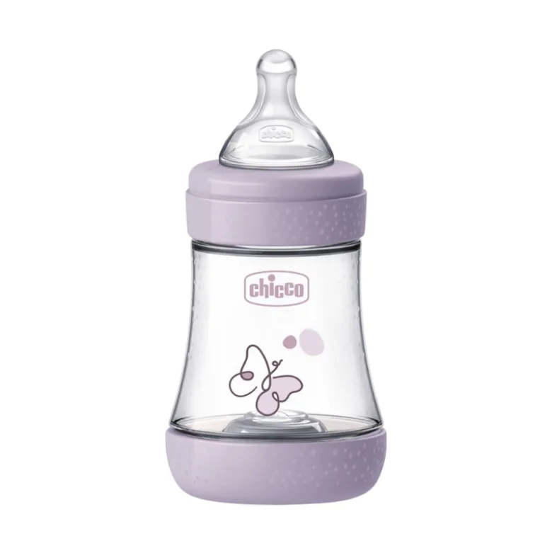 Chicco Biberão Perfect 5 150ml Rosa | Fluxo Lento +0M Anticólicas