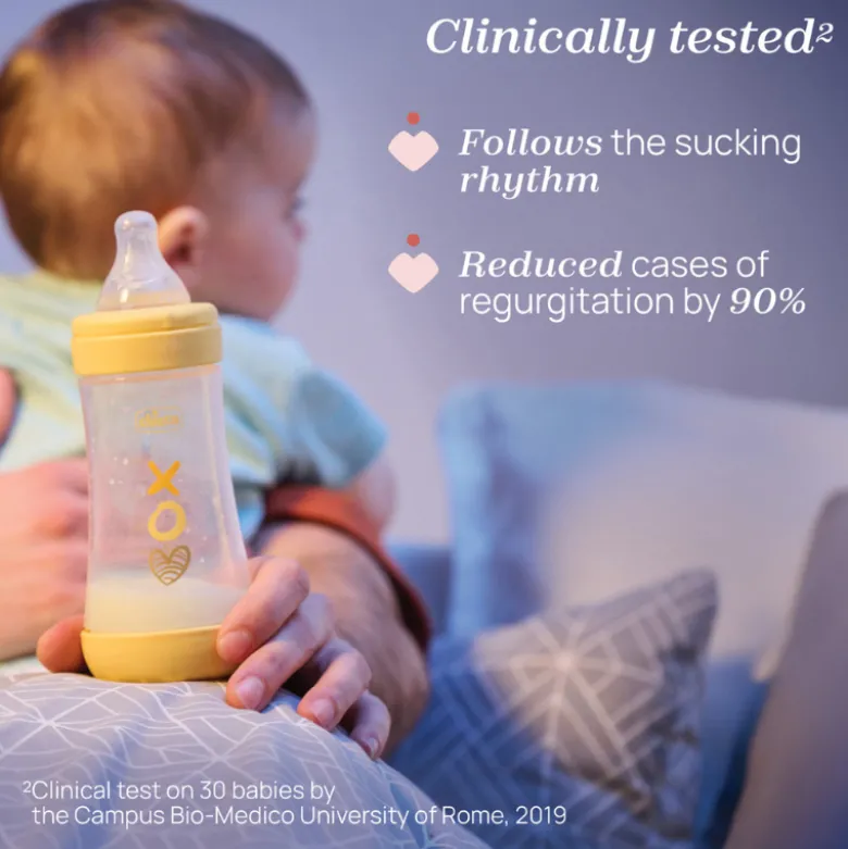 Chicco Biberão Perfect 5 150ml Rosa | Fluxo Lento +0M Anticólicas