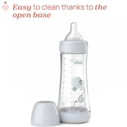 Chicco Biberão Perfect 5 300ml Rosa | Fluxo Rápido +4M