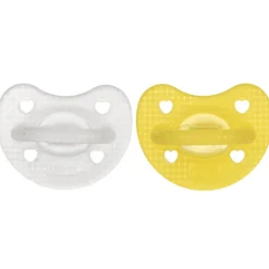 Chicco Chupeta PhysioForma Soft Luxe Amarelo 2-6M Pack 2 | Silicone Macio