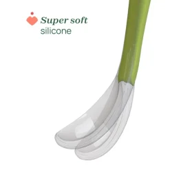 Chicco Colher Silicone Macio Azul 6M+ Pack 2un | Sem BPA Ergonómica