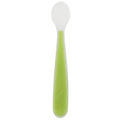Chicco Colher Silicone Macio Verde 6M+ | Sem BPA Ergonómica